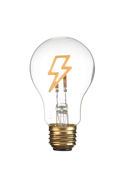 SHOPIENS Lampă decorativă LED, model fulger, diametru 6 cm, înălțime 10 cm, c...