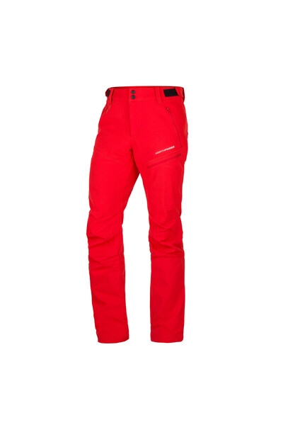 NORTHFINDER Pantaloni softshell elastici izolați pentru bărbați BREITHORN roșii