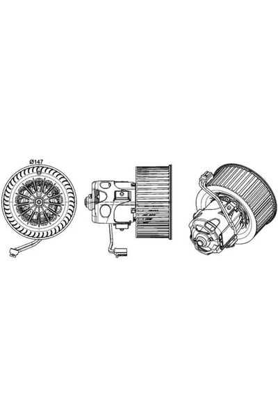 MAHLE Ventilator Habitaclu Alpina B6/B7 Bmw 5/6/7
