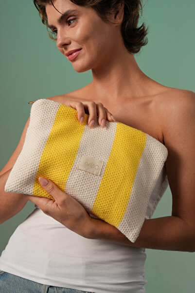 YVEO Örme Kozmetik ve Makyaj Çantası