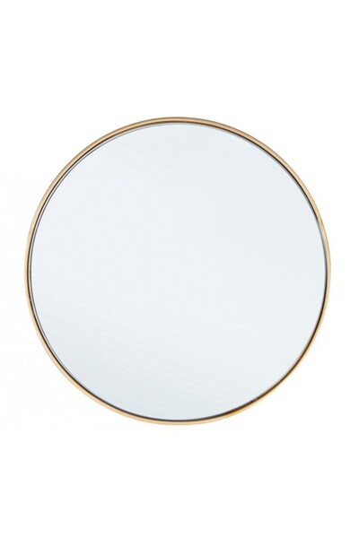 Bizzotto Стенно огледало, златна стомана, Nucleos 40x1.5 см