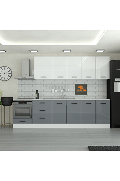 Yurkan 290 cm Mutfak Dolabı MDF Kapak Tezgah Dahil YRKN290 98