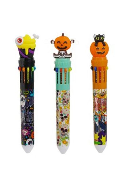 Jumbo Pen with 10 Colored Refills & Halloween Model - 3 Designs