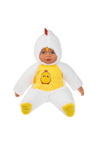 Silver Star Păpușă bebeluș îmbrăcată în pui 50 cm