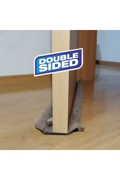 SHOPIENS Double Door Draft Stopper, Taupe, 79 cm