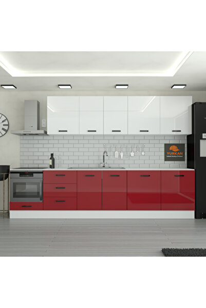 Yurkan 320 cm Mutfak Dolabı MDF Kapak Tezgah Dahil YRKN320 101