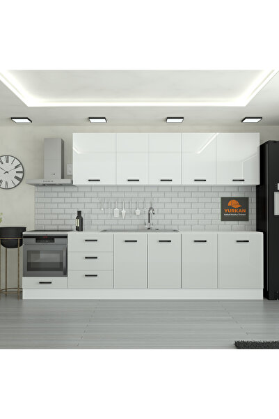 Yurkan 315 cm Mutfak Dolabı MDF Kapak Tezgah Dahil YRKN315 100