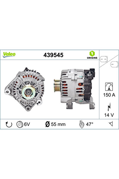VALEO Generator / Alternator Alpina D3 Bmw 3/5/7