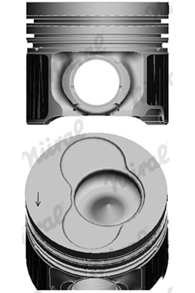 NÜRAL Piston Pentru Cilindrul 2 Vw California T5 Camper/Multivan T5/Touareg