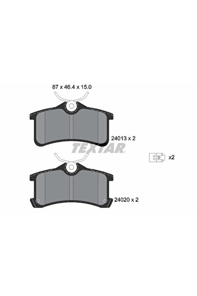 TEXTAR Set Placute Frana Frana Disc Toyota Avensis/Corolla Liftback/Corona Li...