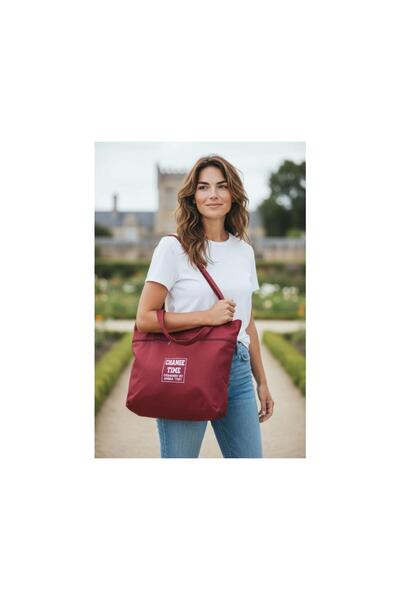 DZC KUZENLER ÇANTA Yumuşak Bez Kumaş Kol Ve Omuz Çantası ağzı fermuarlı kadın...