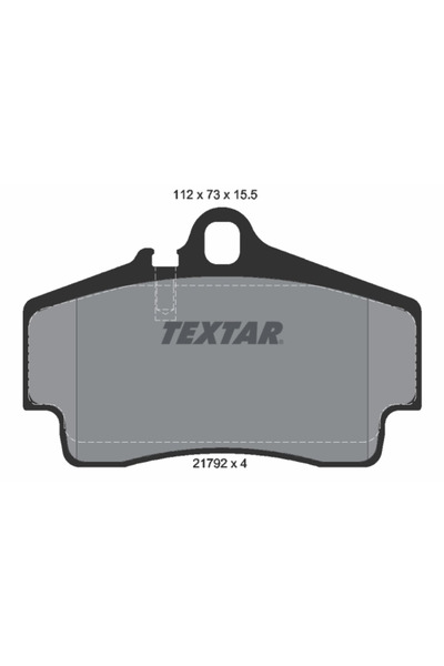 TEXTAR Комплект накладки за дискови спирачки Porsche 911/Boxster/Cayman