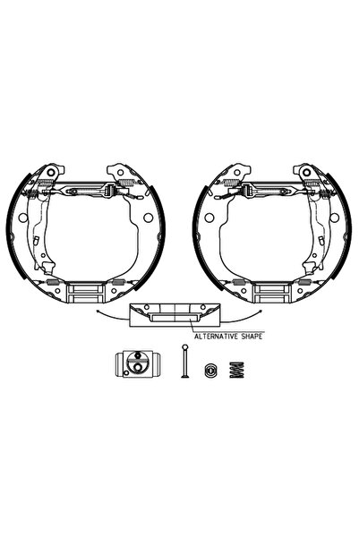 TEXTAR Set Saboti Frana Citroen Berlingo / Berlingo First Microbus/C-Elysee/C...