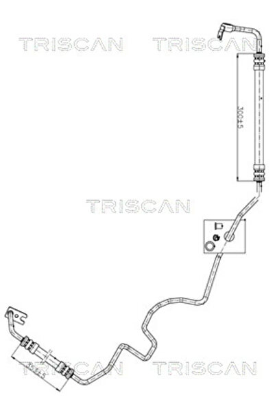 TRISCAN Furtun Hidraulic Sistem De Directie De La Pompa Hidraulica La Caseta ...