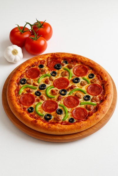 Generic Brand 360 °   Rotating Luxury Bamboo Presentation & Serving Board – Pizza, Breakfast and Cheese Plate 30cm