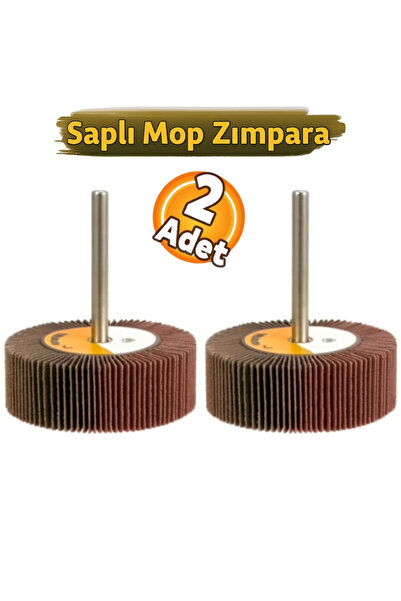 Meşem Saplı Mop Zımpara Matkap Uyumlu 50-20 mm (2 Adet)