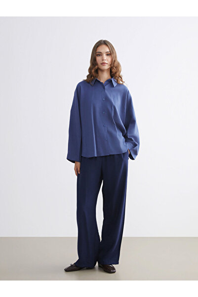 LC Waikiki Wide Leg Women's Trousers with Elastic Waist