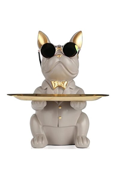 Generic suruim Resin Bulldog Desk Storage Statue Animal Sculpture Table Decor...
