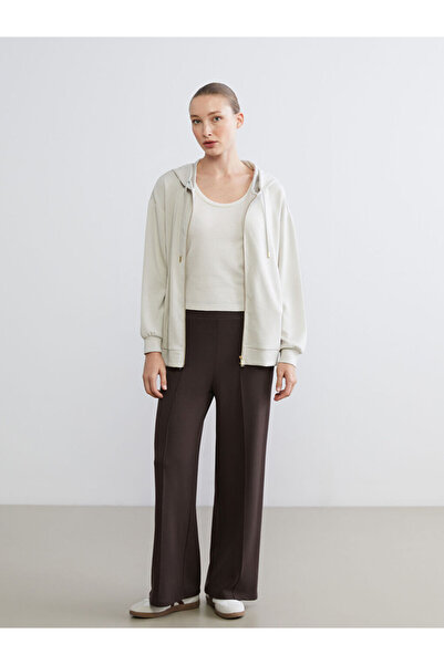 LC Waikiki Elastic Waist Wide Leg Women's Trousers