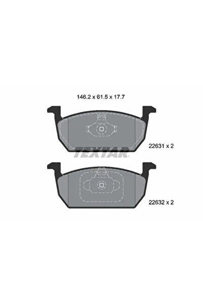 TEXTAR Set Placute Frana,Frana Disc 2263101 Audi A1 Allstreet/A1 City Carver/...