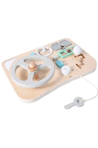 OEM Wooden Sensory Board with Activities for Kids, Busy Board, 3+ Years