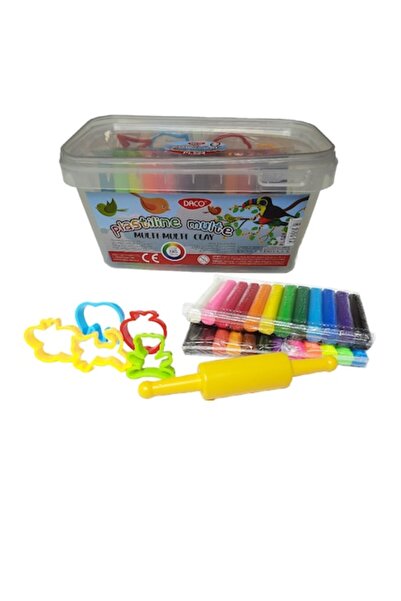 Daco Plasticine 24 colors 500 GR + 17 modeling accessories