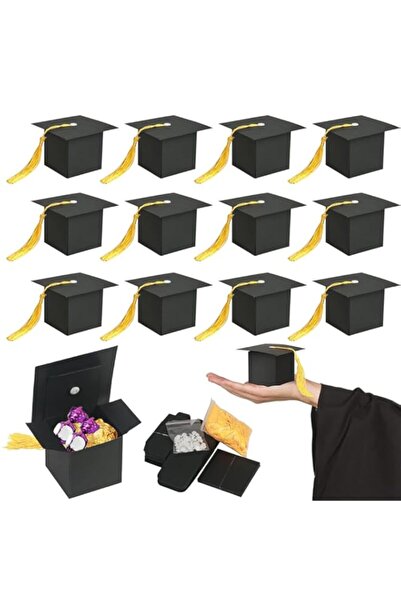 Generic Graduation Cap Gift Box, Graduation Party Favors Graduation Candy Box, with Tassel Treat Box, Gradu