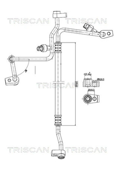 TRISCAN Conducta Presiune Variabila Aer Conditionat Ford Focus 4