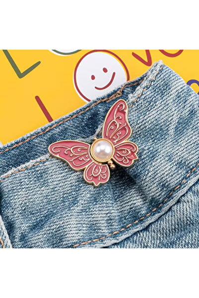 FESECRAFT Aparat de îngustare a taliei cu fluture colorat Agrafe pentru pantaloni Broșă pentru îngustarea taliei Curea de nouă generație