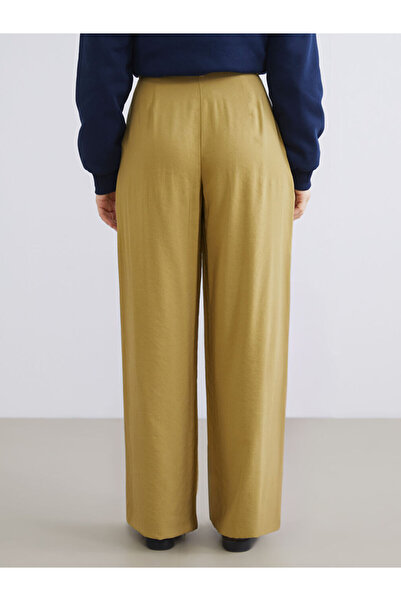 LC Waikiki Sparkling Selections from Shining Store |   Loose Fit Wide Leg Women's Pleated Trousers