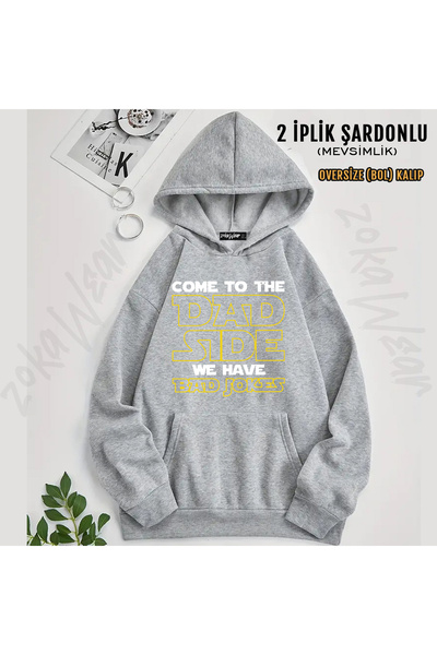 ZOKAWEAR Hanorac cu glugă imprimat cu design Funny Star Dad Wars - Partea ta ...