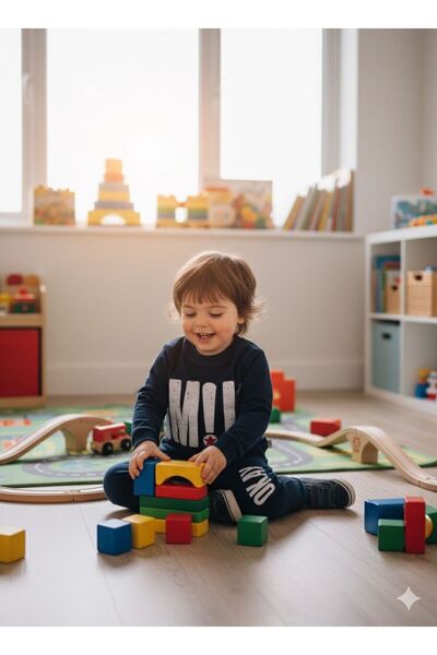 BOBBY JR KİDSWEAR Baby Smile Printed Set