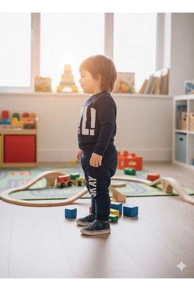 BOBBY JR KİDSWEAR Baby Smile Printed Set