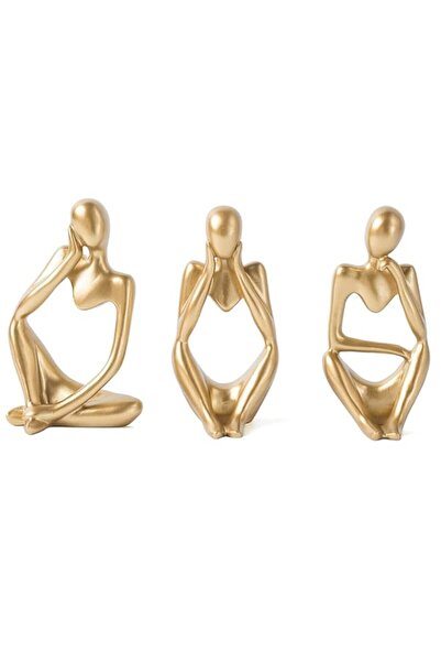 Generic Sulfar Thinker Statue Set | Abstract Art Sculptures for Home & Office...