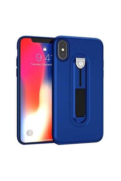 Touch of luxury Carcasă din silicon cu suport pentru selfie pentru iPhone XS ...