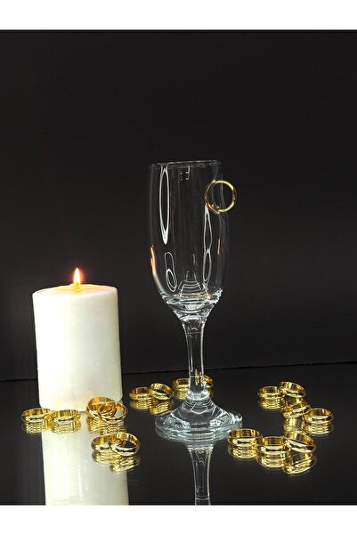 No 35 Champagne Glass with Ring Figure, Set of 2