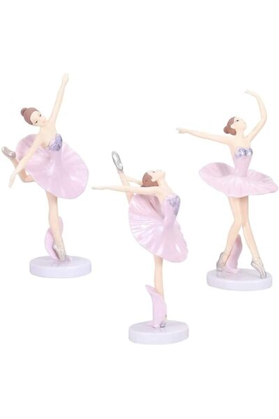 Generic ELECDON Ballerina Figurines Dancing Girl Figurines Decor Ballet Girl ...
