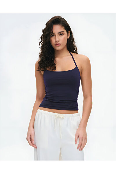 Baluxe Halter Neck Cotton Halter Top Blouse