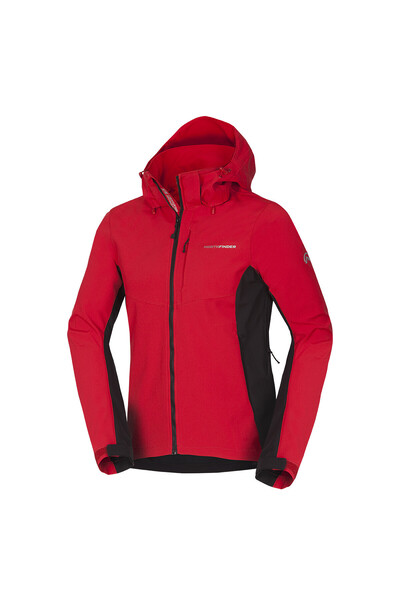 NORTHFINDER Geacă softshell pentru bărbați, MARQUIS, roșu închis