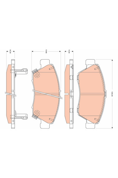 TRW Set Placute Frana Frana Disc Honda Civic 8 Limuzina Honda (Dongfeng) Civic 8