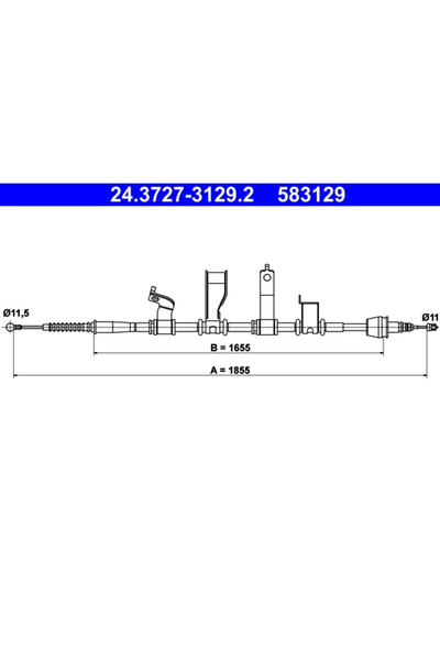 Ate Cablu Frana De Parcare Hyundai IX20 Kia Venga 2010-2019