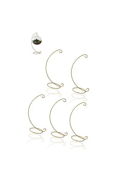 Generic gold Iron Wire Hanging Hook Set, 5 pcs Air Plant Holders & Terrariums...