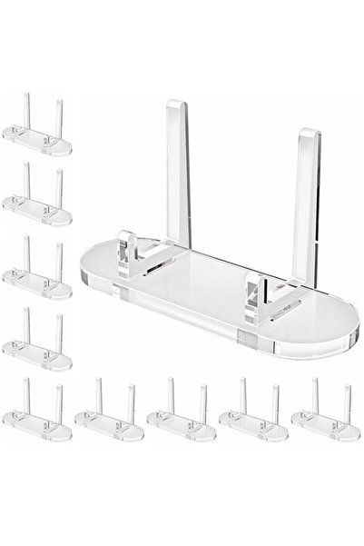 Generic 10 Pack Clear Acrylic Trading Card Display Stands, Durable Card Holde...