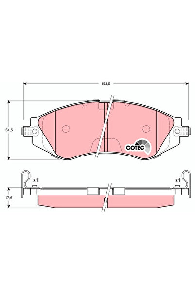 TRW Set Placute Frana Frana Disc Chevrolet Optra Limuzina/Rezzo Microbus Daew...