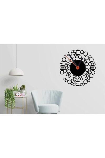 POYRAZ MARKET Wall Clock-Woodworking-35 cm X 35 cm