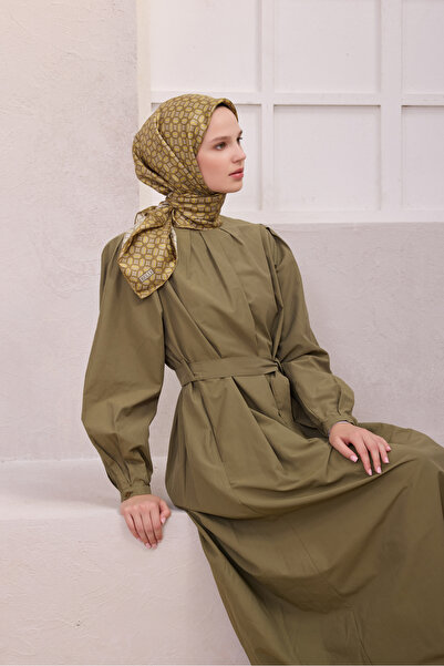 Belli Geometric Pattern Silk Twill Scarf 4215D01