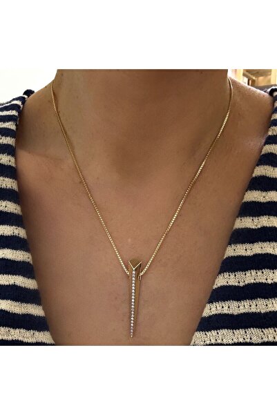 SHELA قلادة موديل لوحة مرصعة بالأحجار الزركونية من السلسلة الخاصة (50) سم 1098