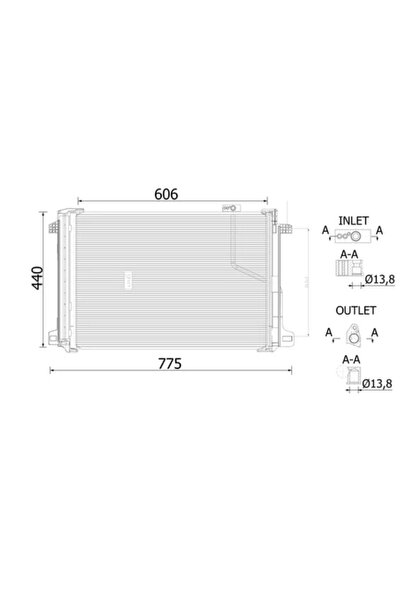 MAHLE Condensator Climatizare Mercedes-Benz C-Class/Cls/E-Class Mercedes-Benz...