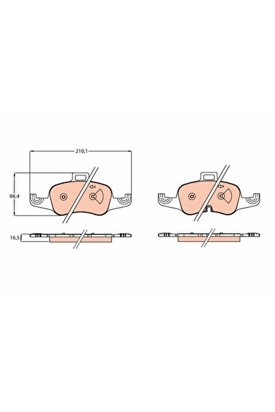 TRW Set Placute Frana,Frana Disc Gdb2120 Audi Tt/Tt Roadster