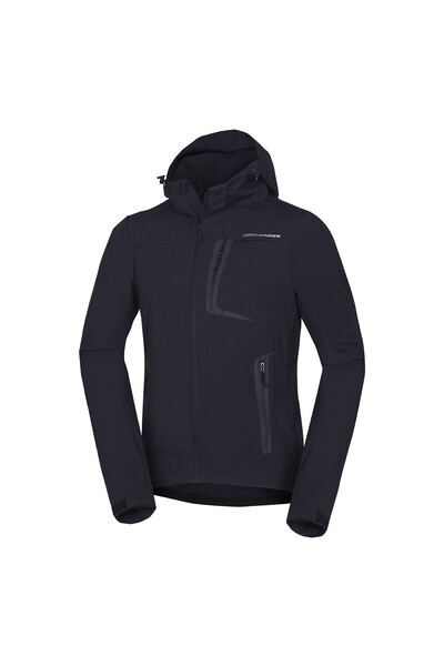 NORTHFINDER Jachetă softshell de schi pentru bărbați BORUM neagră